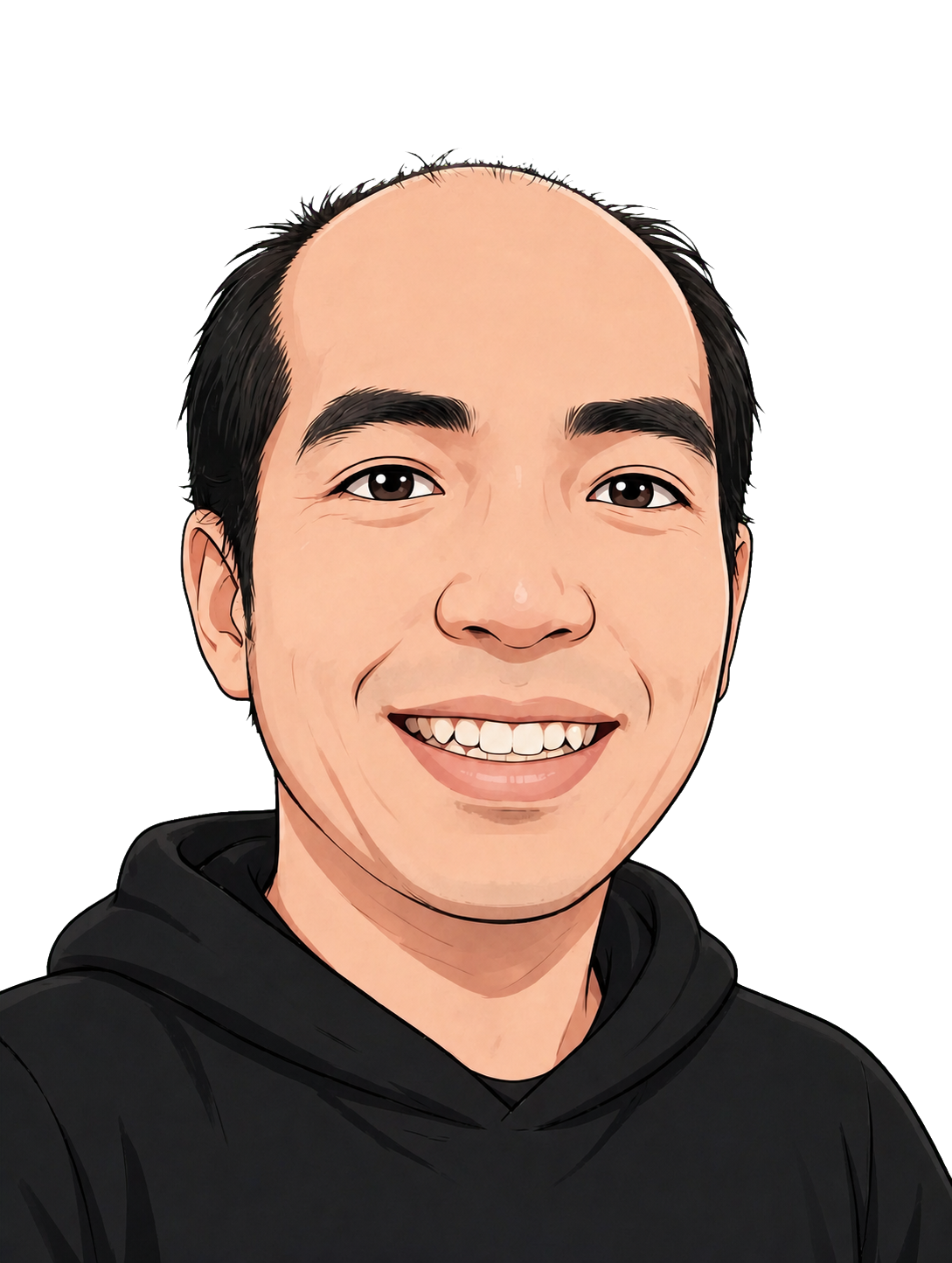 Illustrated portrait of Jeremy Chan